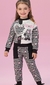 Conjunto Infantil Preto Estampado Petit Cherie