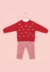Conjunto Infantil Calça Plush Vermelho Petit Cherie