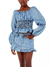 Conjunto Shorts Saia Jeans Luluzinha