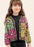 Cardigan Tricô Estampado Bugbee