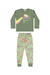 Pijama com Blusa em Meia Malha Penteada Verde Elian