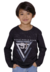 Camiseta Infantil Manga Longa Casual Passagem Secreta