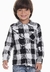 Camisa Xadrez Masculina Preto de flanela Junina Muvilê