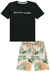 Conjunto de Camiseta Meia Malha e Bermuda Nylon Ergonomic LucBoo