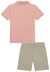 Conjunto Camisa Polo Bermuda em Sarja Peletizada LucBoo - comprar online