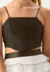 Cropped Juvenil Preto Vanilla Cream