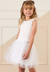 Conjunto Saia Tule Off White Menina Mon Sucré