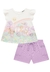 Conjunto Bata Meia Malha Shorts Jacquard Catarina Infanti