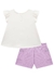 Conjunto Bata Meia Malha Shorts Jacquard Catarina Infanti - comprar online