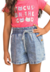 Short Infantil Jeans Menina Bakulelê