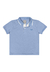Camisa Polo em Meia Malha Penteada Azul Colorittá