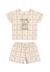 Pijama com Blusa e Short em Meia Malha Creme Elian - comprar online