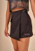 Conjunto Infantil Curto Shorts Saia Preto Collie - comprar online