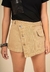 Shorts saia em sarja Caqui Collie