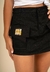 Shorts saia em sarja Preto Collie - comprar online