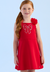 Vestido Infantil Vermelho Festa Menina Petit Cherie