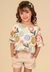 Conjunto com blusa soltinha com abertura nas costas Pakita