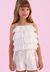 Conjunto Infantil Tule Off White Petit Cherie