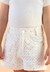 Short Infantil Festa Off White Petit Cherie