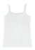 Blusa Branca Alça Básica Infantil menina em Cotton Brandili