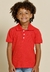 Camisa Polo Infantil Vermelho Banana Danger