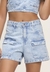 Shorts Juvenil Tecido Jeans Cintura Alta BobbyLulu
