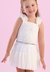 Conjunto Saia Menina Tule Off Petit Cherie