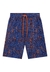 Bermuda em nylon com elastano sublimado Onda Marinha