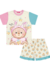 Pijama Shorts Menina Estampado Cinti - comprar online