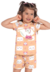 Pijama Meia Malha Shorts Menina Infantil Kyly