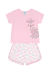 Pijama Meia Malha Shorts Menina Rosa Infantil Kyly - comprar online