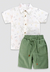 Conjunto Menino Estampado Social Anjos Baby