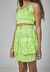 Conjunto Menina Shorts Saia Estampado Juvenil Verde Mylu - comprar online