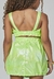Conjunto Menina Shorts Saia Estampado Juvenil Verde Mylu na internet