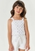 Conjunto Infantil Menina Blusa E Short Bordado Paetê Branco Mundo Cinti