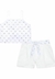 Conjunto Infantil Menina Blusa E Short Bordado Paetê Branco Mundo Cinti - comprar online