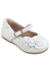 Sapato Infantil Mini Angel Flores e Pérolas Branco Pampili