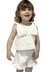 Conjunto Menina Branco Shorts Vigat