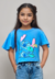 T-shirt Menina Lilo & Stitch Azul