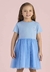Vestido Menina Azul Tule Mon Sucré