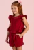 Conjunto Infantil Elegance Vermelho Mon Sucré
