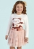Conjunto Blusa e Saia Tule Estampado Mon Sucré