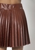 Saia Plissada Marrom Infantil Menina Poah Noah - comprar online