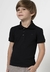Camisa Polo Infantil Preta Banana Danger