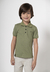 Camisa Polo Verde Infantil Banana Danger