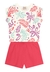 Conjunto Blusa Cropped Meia Malha Brandili