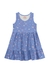 Vestido Infantil Azul Floral Brandili