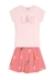 Conjunto Short Saia Infantil Love Brandili