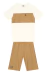 Conjunto Infantil Brandili Bermuda Caqui - comprar online