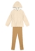 Conjunto Menina Off White Infantil Brandili